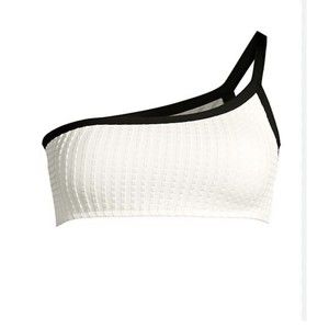 NWT L*Space Axel Bikini Top Black And White, Sporty, Comfort, Sz L